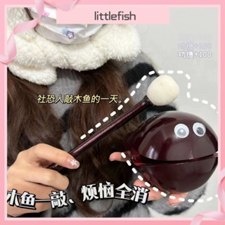 [littlefish] ของเล่นไม้ รูปปลาน่ารัก ขนาดเล็ก สีแดง สําหรับทําสมาธิ สํานักงาน