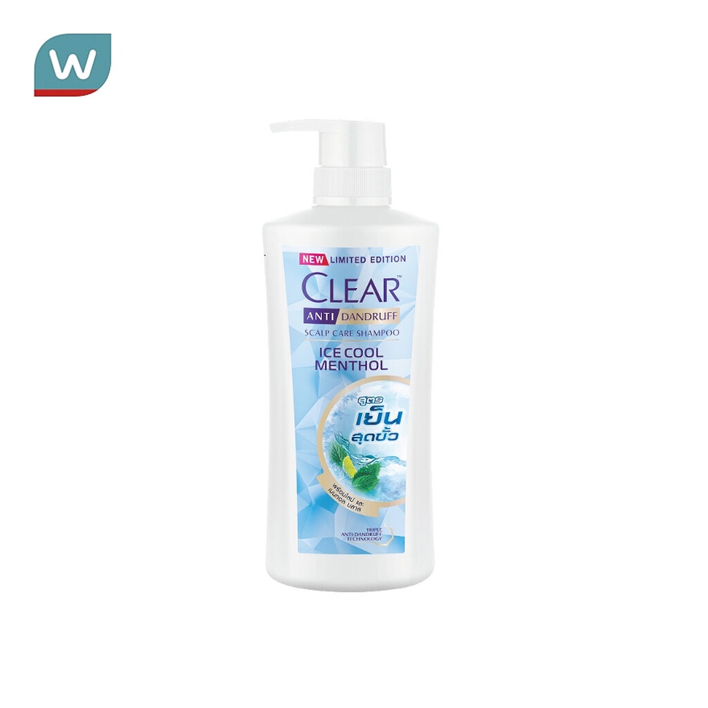 Clear เคลียร์ แชมพู แอนตี้แดนดรัฟ สกาล์ป แคร์ ไอซ์ คูล เมนทอล 400 มล.