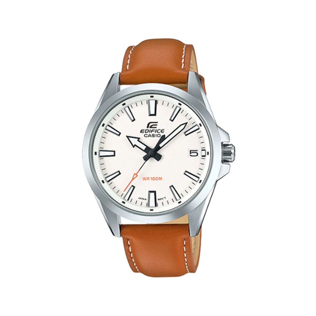 CASIO EDIFICE พร้อมส่ง นาฬิกาข้อมือ นาฬิกากันน้ำ นาฬิกาของแท้ ประกันศูนย์ CMG 1 ปี ผ่อน0% รุ่น EFV-100L-7A นาฬิกาสีน้...
