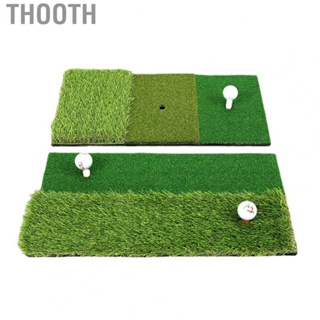 Thooth Golf Grass Mat Prevent Slip Portable Wearable Short PP Practice Pad for Indoor Outdoor