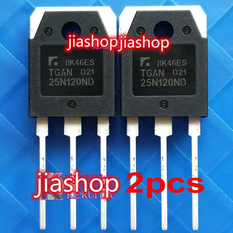 Jiashop ใหม่ แท้ หลอดพาวเวอร์ IGBT 25N120ND TO-3P TGAN25N120ND TO3P 25A 1200V 5 ชิ้น