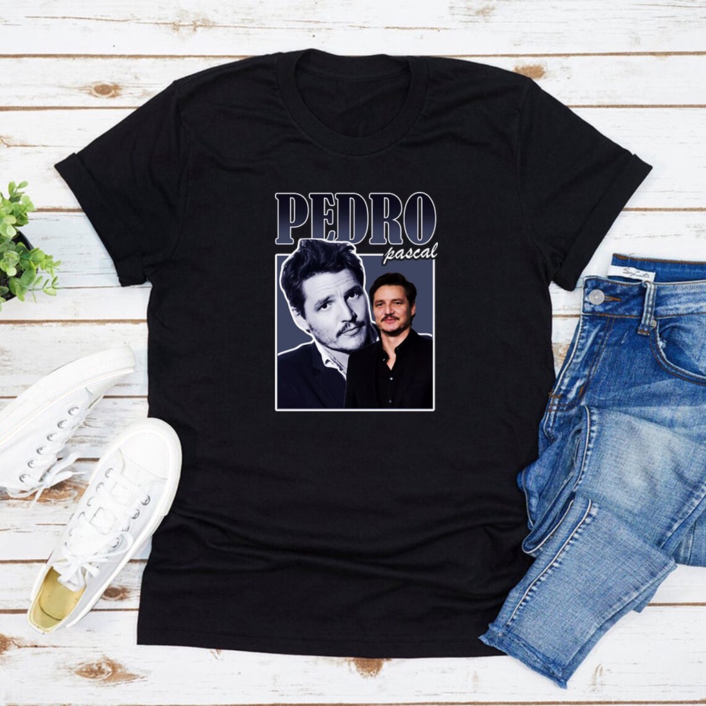 Pedro Pascal เสื้อยืด 90s แรงบันดาลใจ Vintage เสื้อยืด Unisex เสื้อยืดแขนสั้นพิมพ์ Tees Daddys สาว T