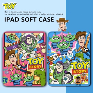 เคสนิ่ม ลาย Toy Story พร้อมช่องใส่ดินสอ สําหรับ iPad Gen10 Gen7 8 9 Air4 Air5 Pro11 นิ้ว Pro12.9 นิ้ว 2022 mini6