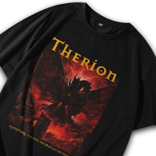 oversize T-shirt Kaos Death Metal Therion - เสื้อยืดลําลอง แขนสั้น พิมพ์ลายวงร็อควงดนตรีร็อค Baju สไตล์พังก์ วินเทจ ขนาด