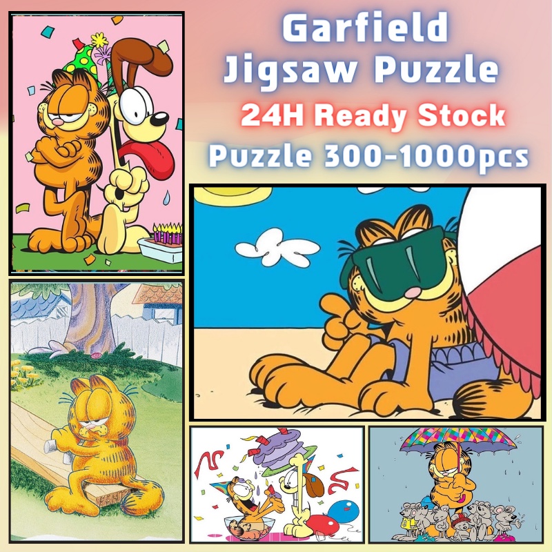 📣พร้อมส่ง📣【Garfield】🧩จิ๊กซอว์-300-1000-ชิ้น- ชิ้นของเด็ก จิ๊กซอว์ไม้ 1000 ชิ้น จิ๊กซอว์ 1000 ชิ้นสำหรับผู้ใหญ่ จิ๊กซอ จิ๊กซอว์ 500 ชิ้น🧩4 จิ๊กซอว์ 1000 ชิ้น สำหรับ ผู้ใหญ่ ตัวต่อจิ๊กซอว์ จิ๊กซอว์ การ์ตูน