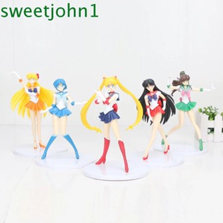 ฟิกเกอร์ Sweetjohn Sailor Moon ขนาด 18 ซม. 5 ชิ้น / ชุดสําหรับเด็ก