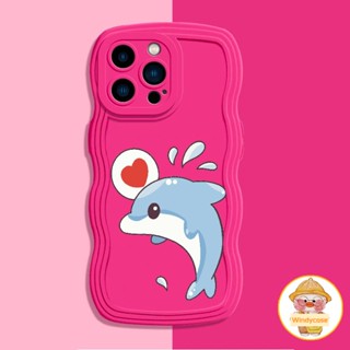 Soft Case Funny and Cute Cartoon Giraffe Dolphin Pattern Silicone Wavy Case Compatible for iPhone 14 12 13 11 Pro Max XS X XR XS Max 7 8 Plus Shockproof Casing