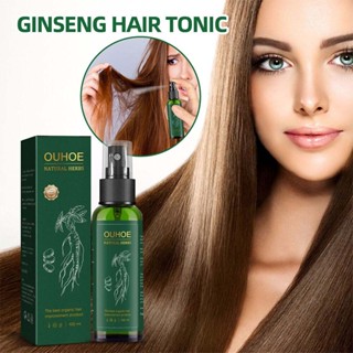  OUHOE Ginseng Hair Lotion Anti dropping hair care spray to repair damaged hair, nourish scalp, 100ml box