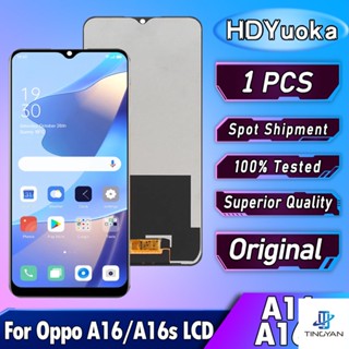 ชุดประกอบหน้าจอสัมผัสดิจิทัล LCD สําหรับ OPPO A16 CPH2269 A16S CPH2271