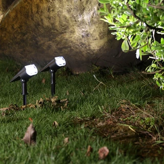 RAYPAL ไฟปักสนามโซล่าเซลล์ ไฟสวนโซล่าเซลล์ สปอตไลท์โซล่าเซลล์ สปอตไลท์ led โคมไฟสนาม 1โคมไฟมี7สี