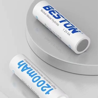 ถ่านชาร์จAA Beston 1200mAh 1.2V ถ่านชาร์จ จำนวน 4 ก้อน ฟรีกล่องใส่ถ่าน คุณภาพสูง ถูก ถ่าน