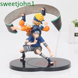 Sweetjohn โมเดลฟิกเกอร์ Pvc รูปการ์ตูนนารูโตะหลายสีของเล่นสะสมสําหรับเด็ก