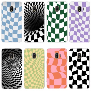 checkerboard Case Silicone Transparent  Shockproof Cute Cartoon Cover For Galaxy J4 PLUS 2018  J4 2018   j6 2018  j6 2018 plus