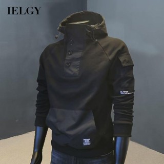 IELGY เสื้อสวมหัว ทรงหลวม สไตล์เกาหลี สําหรับผู้ชาย