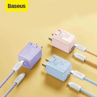 Baseus 20W PD Super Si USB C ที่ชาร์จ รองรับ QC3.0 ชาร์จเร็ว ที่ชาร์จโทรศัพท์ แบบพกพา