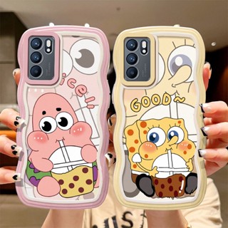 เคส Oppo Reno 6 5g เคสโทรศัพท์ การ์ตูนน่ารัก Tpu เคสนิ่ม กรอบคลื่น เคสโทรศัพท์ใส