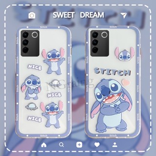 เคสโทรศัพท์มือถือแบบนิ่ม ใส กันกระแทก ลายการ์ตูนดิสนีย์ สติตช์น่ารัก สําหรับ Vivo V27 V27 Pro V27E