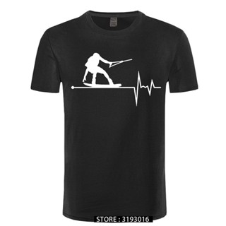 [S-5XL]เสื้อยืด ผ้าฝ้าย พิมพ์ลาย Wakeboard In My Heartbeat Pulse สไตล์วินเทจ คลาสสิก สําหรับผู้ชาย