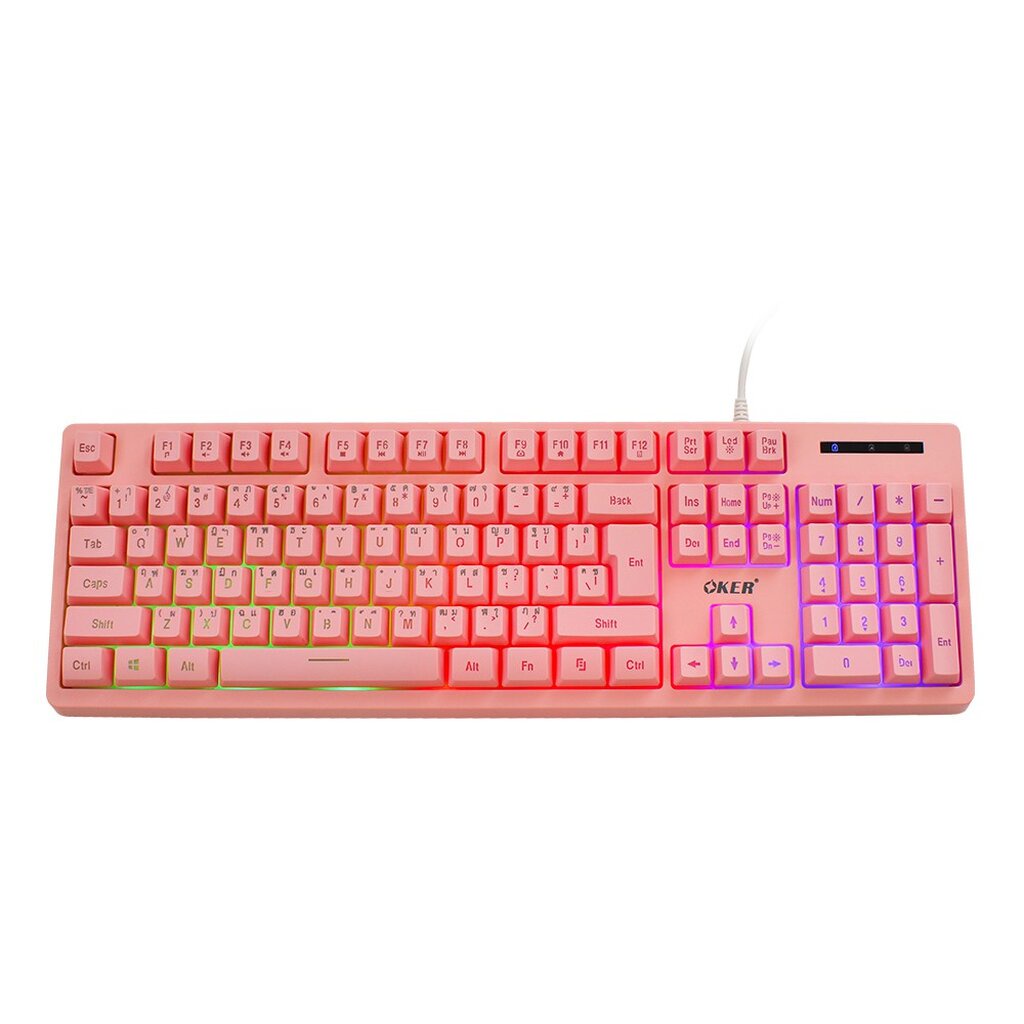USB KEYBOARD OKER KB-789 PINK