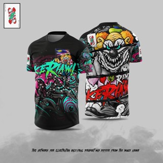 เสื้อเจอร์ซีย์ ขี่มอเตอร์ เสื้อยืด KERIAW REMPIT Sublimation / Baju Microfiber Jersi / Jersey Sublimation / Tshirt Jersey