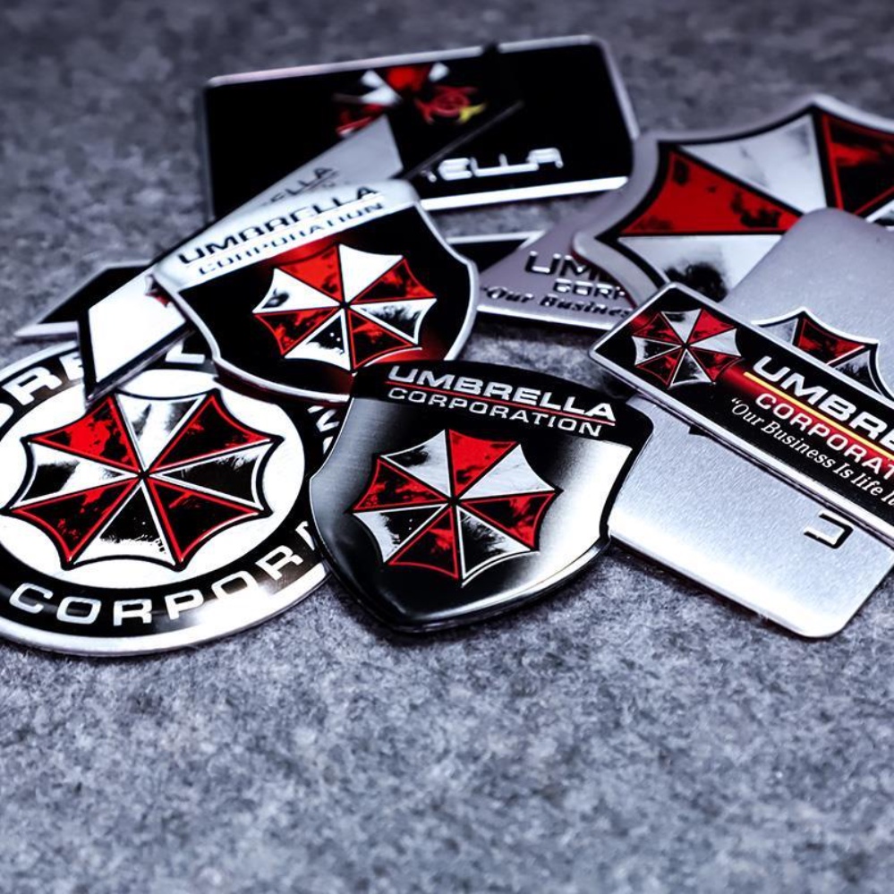 สติกเกอร์โลโก้ร่มอลูมิเนียม Resident Evil กันน้ํา และกันแดด