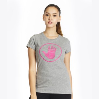 BODY GLOVE Womens SC Cotton T-Shirt เสื้อยืด ผู้หญิง สีเทาอ่อน-81_01