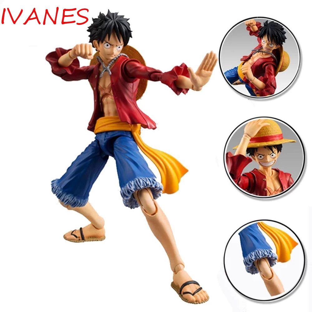 Ivanes โมเดลฟิกเกอร์ Pvc รูปการ์ตูนอนิเมะ Luffy Monkey D Luffy ขยับได้ ขนาด 17 ซม. แบบเปลี่ยน สําหรับเก็บสะสม