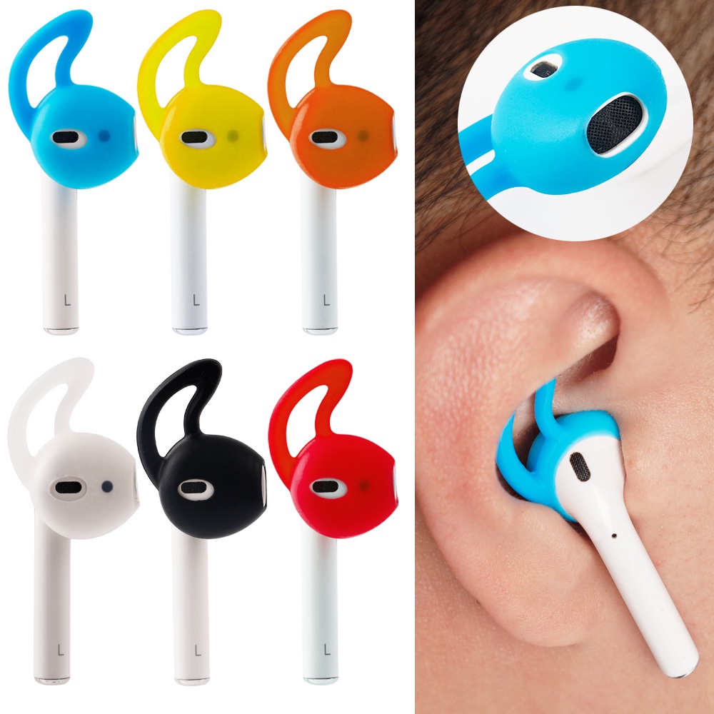 ที่เกี่ยวหู ที่เกี่ยวหู ที่เกี่ยวหู เข้ากันได้กับ Apple AirPods Air Pod ซิลิโคนอ่อนนุ่ม Earpods ที่ครอบหูฟัง ป้องกันหูฟัง ปลั๊กซิลิโคน ปลอกสวมอุปกรณ์อุปกรณ์เสริม