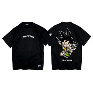 [S-5XL]DRACK - DRAGONBONG I สีดำ เสื้อยืดคอกลม