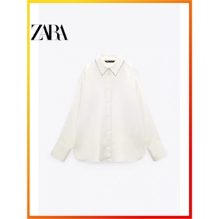 Zara ใหม่ เครื่องประดับผู้หญิง คอเสื้อ ผ้าไหม หลวม 2058362 251