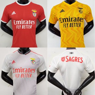 เสื้อกีฬาแขนสั้น ลายทีมชาติฟุตบอล Benfica Player version 2223 ชุดเหย้า เยือน และผู้โดยสารสองคน แห้งเร็ว ไซซ์ S-XXL