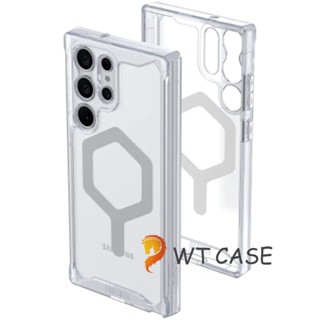 Uag เคสโทรศัพท์มือถือแบบใส กันกระแทก พร้อมที่ชาร์จแม่เหล็ก สําหรับ Samsung Galaxy S23 Ultra Plyo Pro