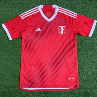 เสื้อกีฬาแขนสั้น ลายทีมชาติฟุตบอล Peru Away เกรด AAA ไซซ์ S - XXL 23-24