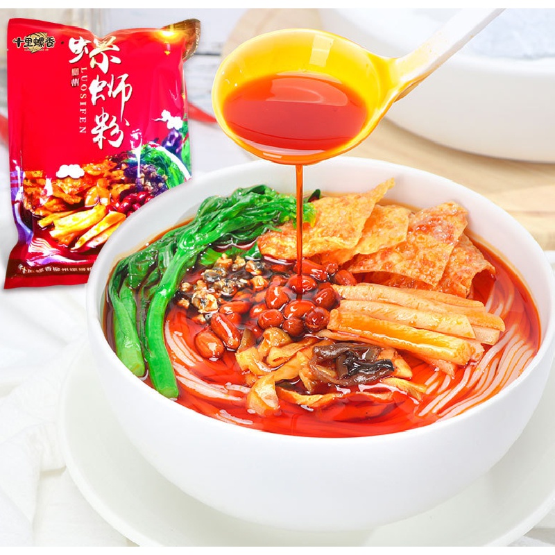 Liuzhou บะหมี่ข้าวหอยทากShili Luo Xiang บะหมี่ข้าวหอยทาก Liuzhou อาหารพิเศษในบะหมี่ข้าวหอยทากแม่น้ํา