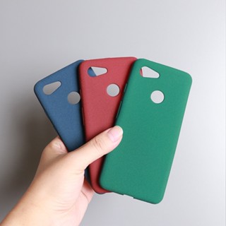 เคส TPU นิ่ม ป้องกันลายนิ้วมือ สีพื้น สําหรับ Google Pixel 3 3A 3AXL 3XL Lite