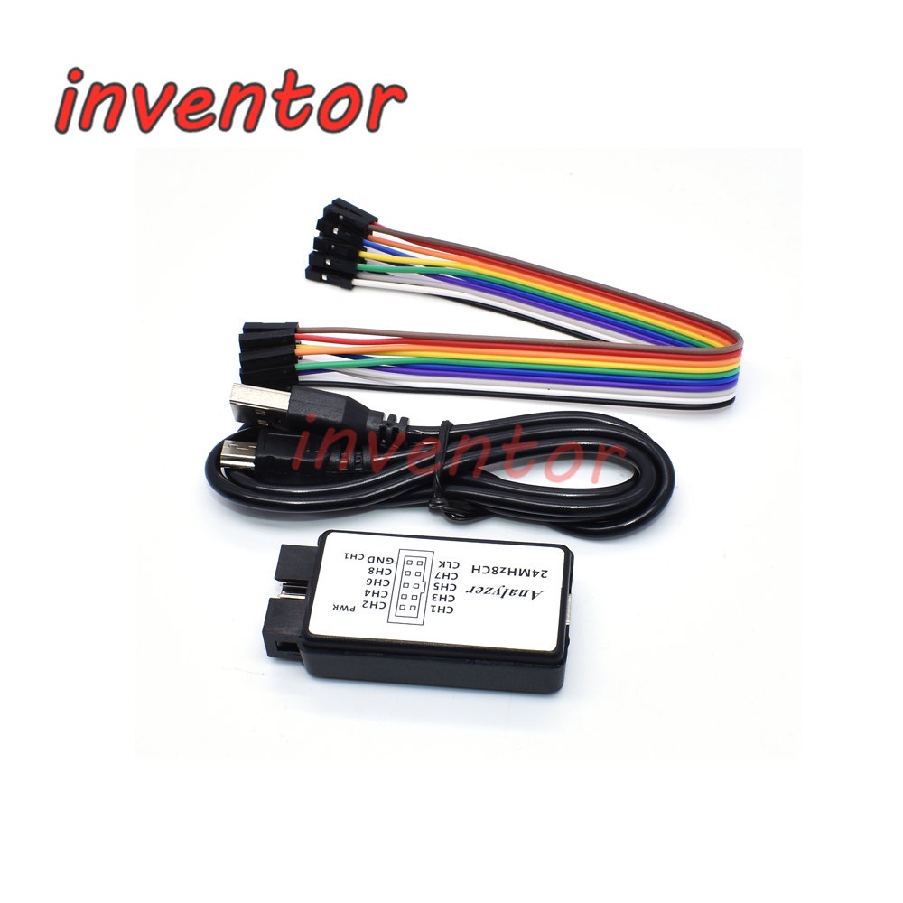 USB Logic Analyzer 24MHz 8 ช่อง 24M/วินาที Logic Analyzer Debugger สําหรับ ARM FPGA Logic Analyzer 2