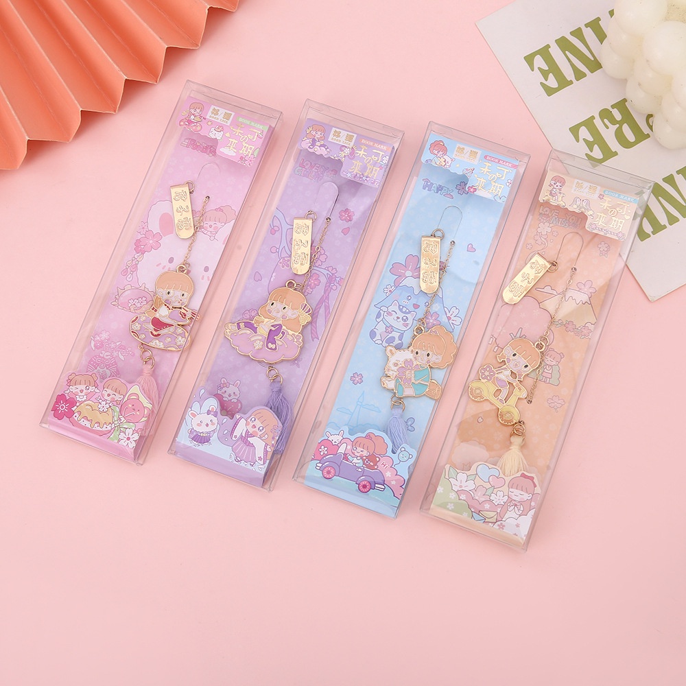 Bookmarks 27 บาท ที่คั่นหนังสือ จี้การ์ตูนหัวใจน่ารัก เครื่องเขียน แบบสร้างสรรค์ สําหรับเด็กผู้หญิง จํานวน 1 ชิ้น Stationery