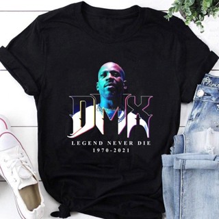 Rip DMX ShirtDMX rapper ShirtDark Man X ShirtLegends Never Die shirt Trending s เสื้อยืด (2)