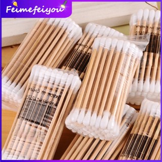 30 Pcs(1 Set) Convenient Double-Head Cotton Makeup Foam Sanitary Cotton Swab/double-ended Wooden Swab Sanitary Cotton Swab Makeup Stick