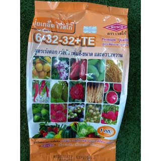 [wesco][1kg] ปุ๋ยเกร็ด เวสโก้ ปุ๋ยเกล็ด ฉีดพ่นทางใบ ปุ๋ยทางใบ บำรุง ราก ต้น ใบ เร่งดอก บำรุงผล เร่งสี เพิ่มหวาน