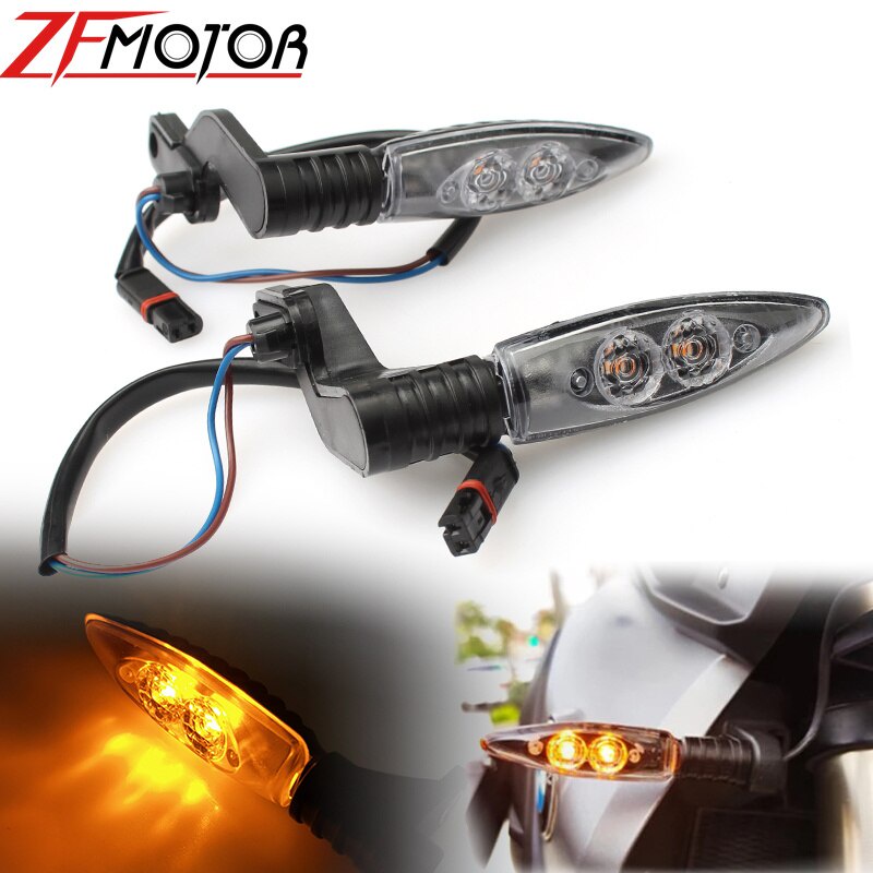 ด้านหน้าด้านหลังเลี้ยวสัญญาณไฟ LED สําหรับ BMW R1200GS F800GS S1000RR F800R K1300S G450X F800ST R เก