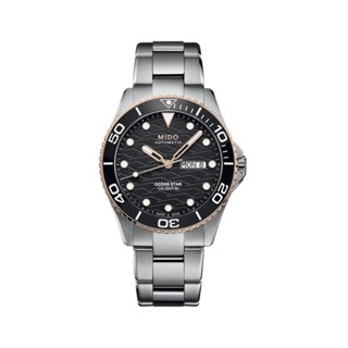 (เครื่องศูนย์ไทย 2 ปี) MIDO AUTOMATIC OCEAN STAR 200C (ดำ โรสโกล) รุ่น M042.430.21.051.00