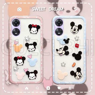 พร้อมส่ง เคสโทรศัพท์มือถือ ซิลิโคนนิ่ม ใส ลายการ์ตูนตัวละครน่ารัก คุณภาพสูง สําหรับ OPPOA78 OPPO A78 4G 2023 A78 4G 2023