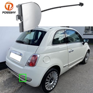 【Hot Style】ฝาครอบกันชนหลังรถยนต์ โครเมี่ยม คุณภาพสูง สําหรับ Fiat 500 2007-2012