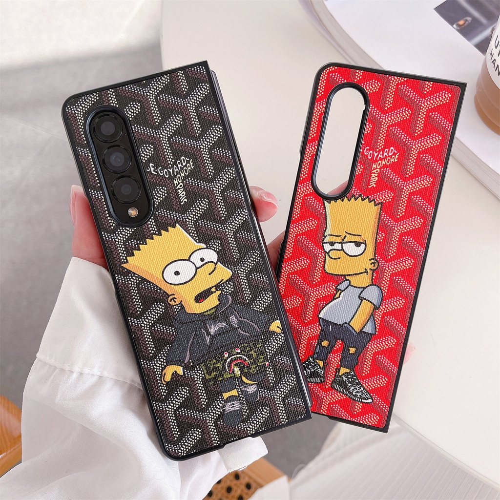 เคสโทรศัพท์แฟชั่นสไตล์ใหม่สําหรับ Samsung Galaxy Z พับ 6 5 4 3 เทรนด์สไตล์ปลอกกันกระแทก Z Fold6 5G ออกแบบเฉพาะกรณีฝาครอบป้องกัน