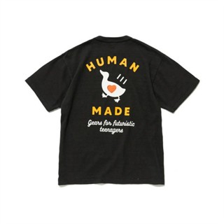 เสื้อยืดแขนสั้น ทรงหลวม พิมพ์ลายตัวอักษร HUMAN MADE Love สําหรับผู้ชาย และผู้หญิง