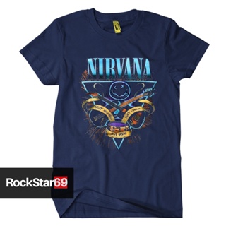 oversize T-shirt เสื้อยืด ลาย NIRVANA Band ขนาดใหญ่ สําหรับเด็ก และผู้ใหญ่ ไซซ์ S - 7XL | เสื้อยืด พรีเมี่ยม S-5XL