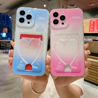 For Xiaomi POCO X3 NFC 11 12 13 Lite 11T 12T 12C Redmi 9 9A 9C 9T 10 10C Note8 Note9 Note10 Note11 Pro Note9S Note10S Note11S Love Heart TPU Phone Case With Card Slots