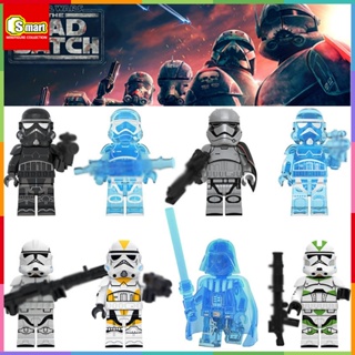 ของเล่นตัวต่อฟิกเกอร์ Star Wars Darth Vader Phasma 442 Legion Commando ขนาดเล็ก