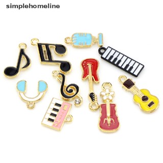 [simplehomeline] 10Pcs/set Music Musical Note Enamel Ch Pendant DIY Bracelet Necklace Earring Jewelry Making Accessories New Stock